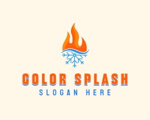 Fire Snow Thermal  logo design