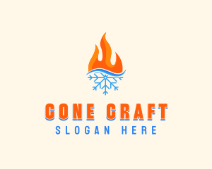 Fire Snow Thermal  logo design