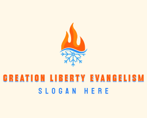 Fire Snow Thermal  logo design