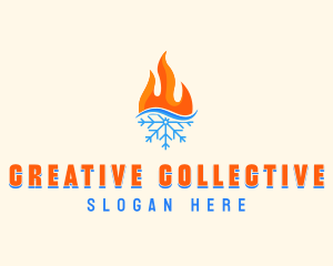 Fire Snow Thermal  logo design