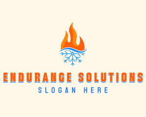 Fire Snow Thermal  logo design