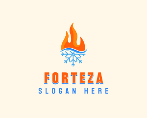 Fire Snow Thermal  logo design