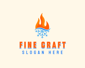 Fire Snow Thermal  logo design