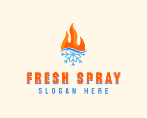 Fire Snow Thermal  logo design