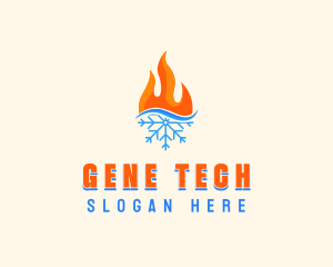 Fire Snow Thermal  logo design