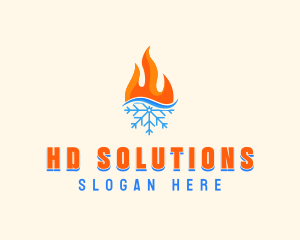 Fire Snow Thermal  logo design