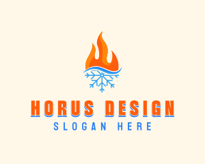 Fire Snow Thermal  logo design