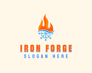 Fire Snow Thermal  logo design