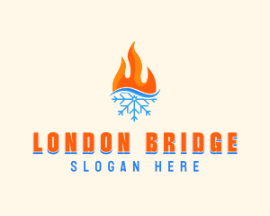 Fire Snow Thermal  logo design