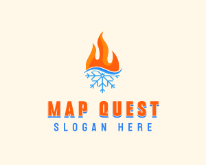 Fire Snow Thermal  logo design