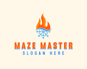 Fire Snow Thermal  logo design