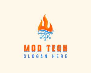 Fire Snow Thermal  logo design