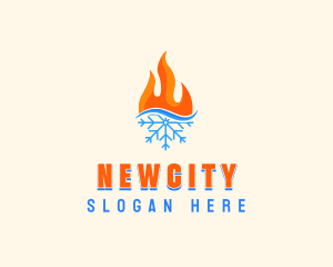 Fire Snow Thermal  logo design