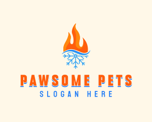 Fire Snow Thermal  logo design