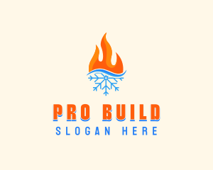 Fire Snow Thermal  logo design