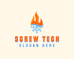 Fire Snow Thermal  logo design