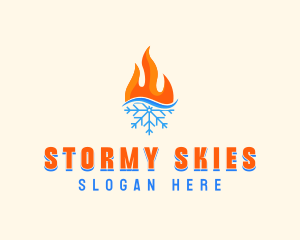 Fire Snow Thermal  logo design