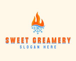 Fire Snow Thermal  logo design