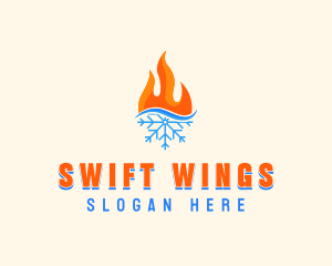 Fire Snow Thermal  logo design