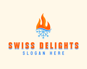 Fire Snow Thermal  logo design