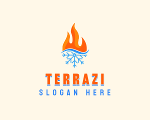 Fire Snow Thermal  logo design