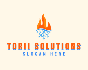 Fire Snow Thermal  logo design