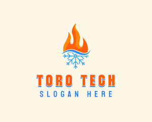 Fire Snow Thermal  logo design