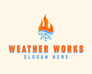 Fire Snow Thermal  logo design