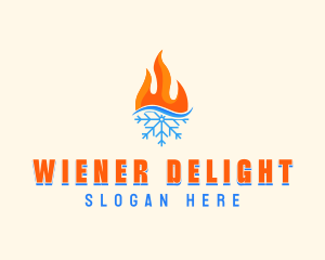 Fire Snow Thermal  logo design