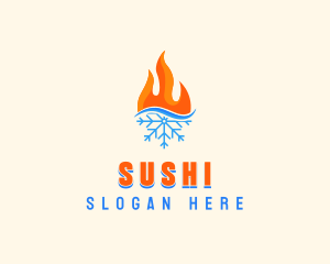 Fire Snow Thermal  logo design