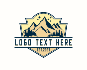 Exploration - Adventure Mountain Camping logo design