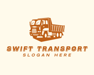 Dump Truck Transport logo design