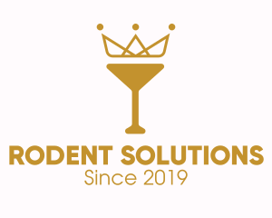 Gold Crown Chalice logo design