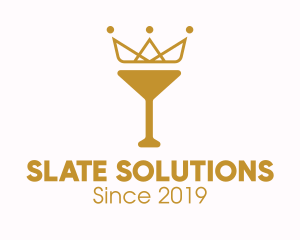 Gold Crown Chalice logo design