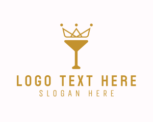 Gold Crown Chalice logo design