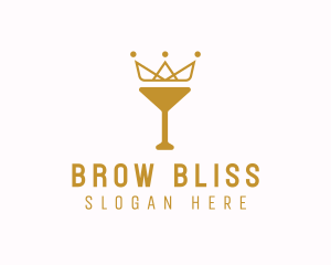 Gold Crown Chalice logo design