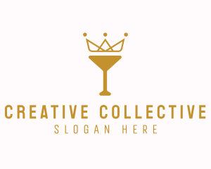 Gold Crown Chalice logo design