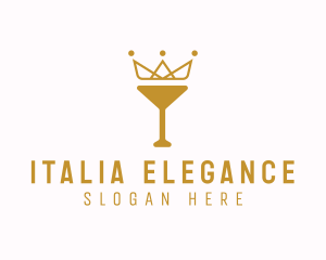 Gold Crown Chalice logo design