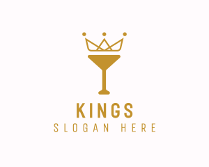 Gold Crown Chalice logo design