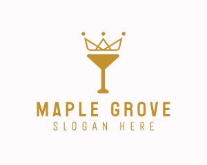 Gold Crown Chalice logo design