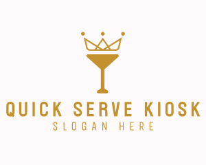 Gold Crown Chalice logo design