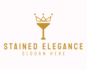 Gold Crown Chalice logo design