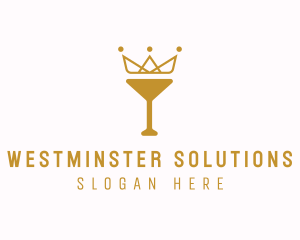 Gold Crown Chalice logo design