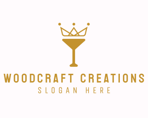 Gold Crown Chalice logo design