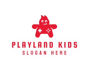 Kid - Fire Kid Controller logo design
