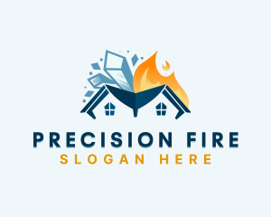 Fire Ice Home logo design