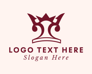 Deluxe - Ornate Crown Decor logo design