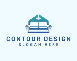 Sofa Furniture Interior Design logo design