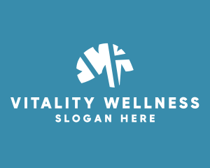 Healthy Medical Brain logo design