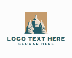 Ahu Tongariki - Ancient Structure Landmark logo design